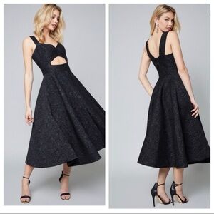 BEBE Elegant Black Jacquard Dress size 4